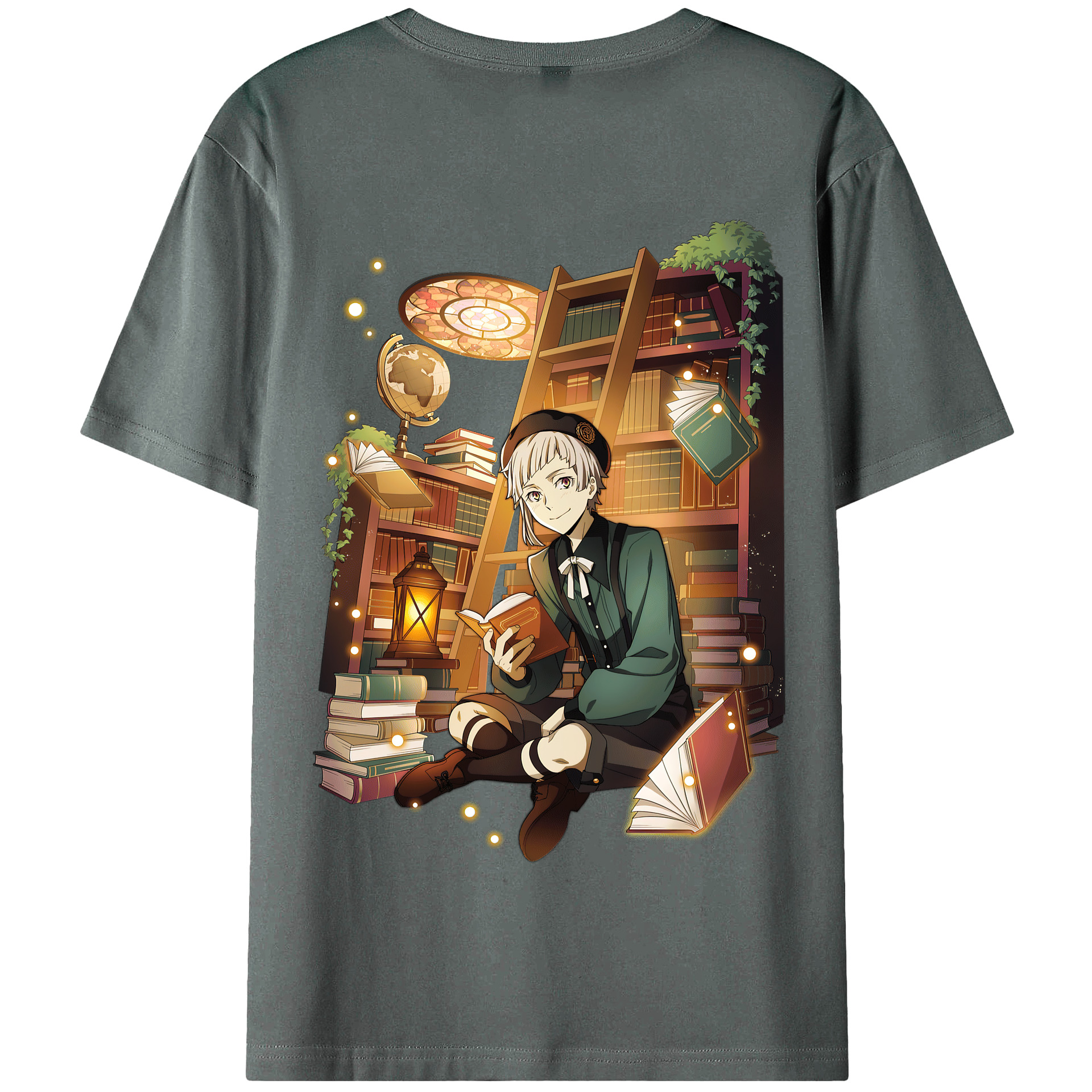 （画像用） 文豪ストレイドッグス Bungo Stray Dogs 綿100％半袖Tシャツ（背面プリント）
